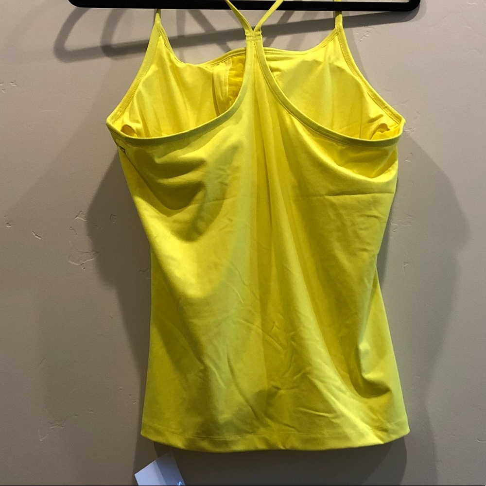 Fabletics Sz Large Yellow Workout Cami Top - Picture 3 of 7